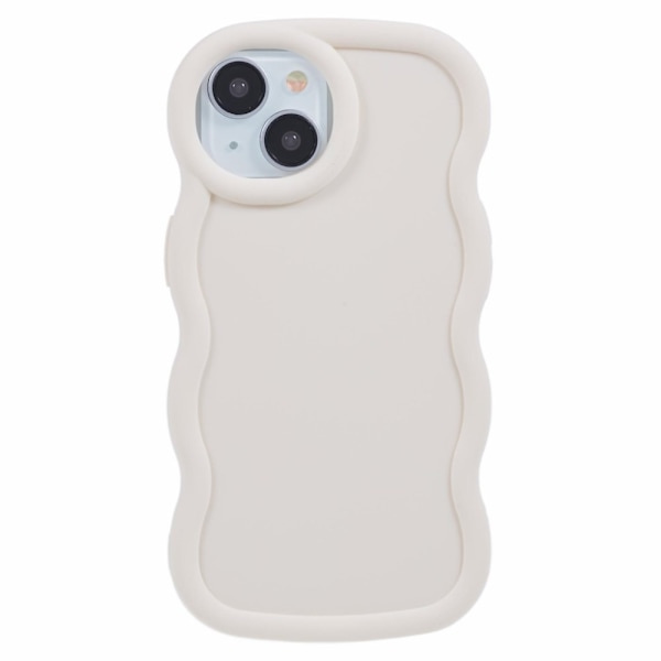 iPhone 14 Mobilskal Vågig Off White