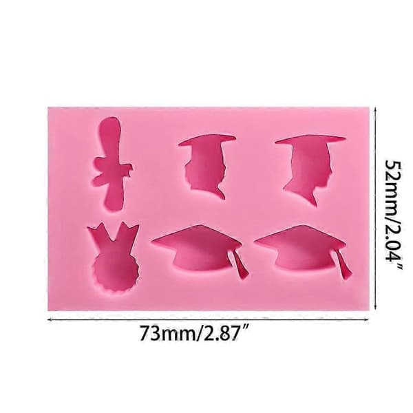 3D Dimittendhue Fondantform DIY Bageværktøj til Kiks & Kager