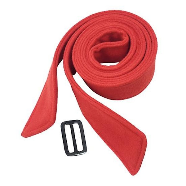 Bälte i konstgjord ull Slitstarkt Dekorativt Tillbehör Stilfull Konstgjord Kappa Midja för Skola red One Size