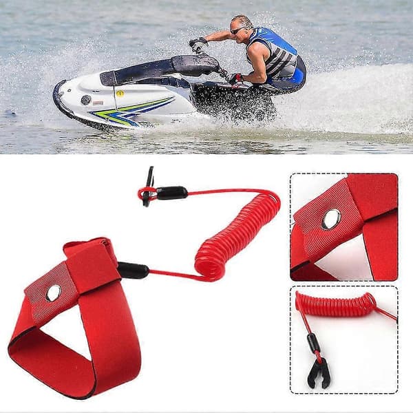 Stopp Kill Nyckel Flytande Säkerhetsarmband För Yamaha Jet Ski Wave Runner -Yx
