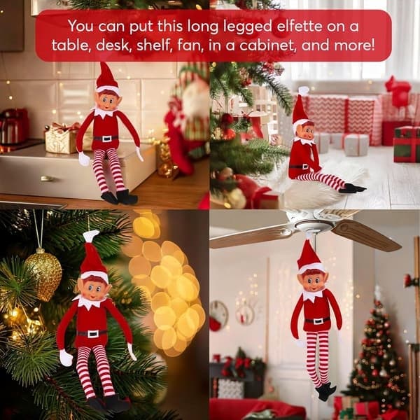 Elves Behavin Bad Christmas Festival Smiley Face Elf Pehmolelu
