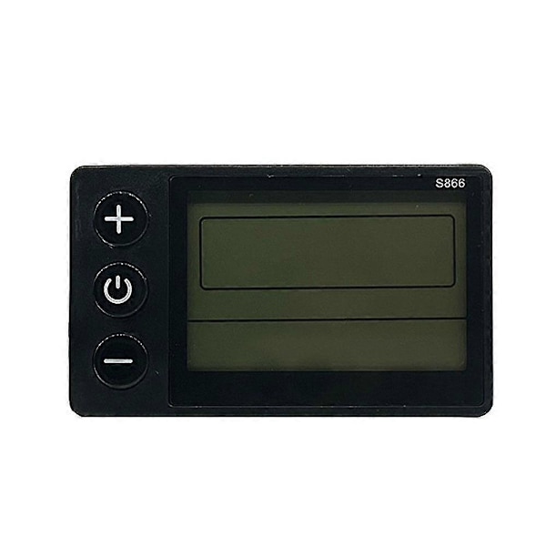 S866 Elektrisk Cykel LCD Display 24v 36v 48v E-cykel Elektrisk Scooter Display Meter Kontrolpanel Med Vandtæt Stik