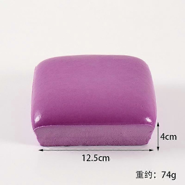Klebrig Brød Squishy, Klebrig Toast Squishy, Toast Skivet Brød Stressleke purple square