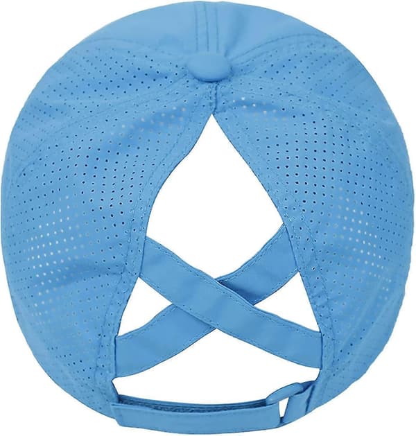 Basebollkeps med hästsvanshål Blue