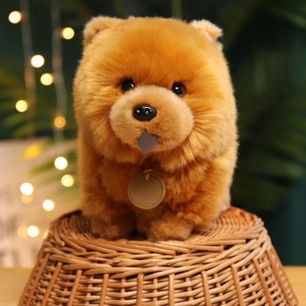 25 cm (10 tommer) Sød Chow Chow Plyslegetøj Blødt Udstoppede Dyr Krammelegetøj Pude Sofaseng Dekoration Gave