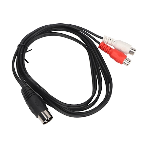 DIN 7PIN uros - 2RCA naaras -kaapeli, puhdas kuparijohdinydin, äänisovitin, 1,5 m