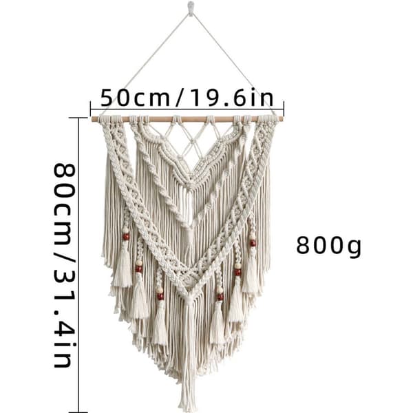 Makrame väggkonst, handvävd chic boho gobeläng, makrame väggbonad, handgjord makrame, bohemisk vävd gobeläng, boho gobeläng för inredning