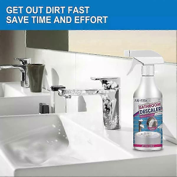 1 stk. Multifunktionel rengøringsmiddel til genstridige pletter, kraftig og langvarig effekt, afkalkningsmidler til badeværelse og køkken 2pcs