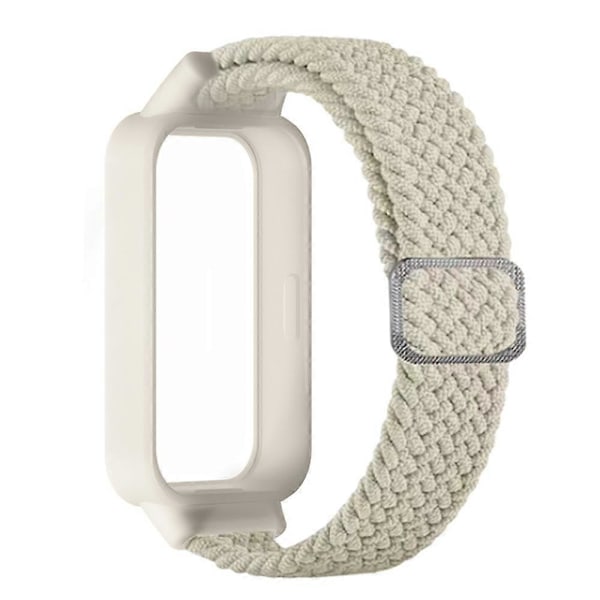Xiaomi Smart Band 9 Active Redmi Band 3 -älykellolle kudottu nylonranneke napsautettavalla suojakotelolla - Tähtisumu Multicolor Starlight