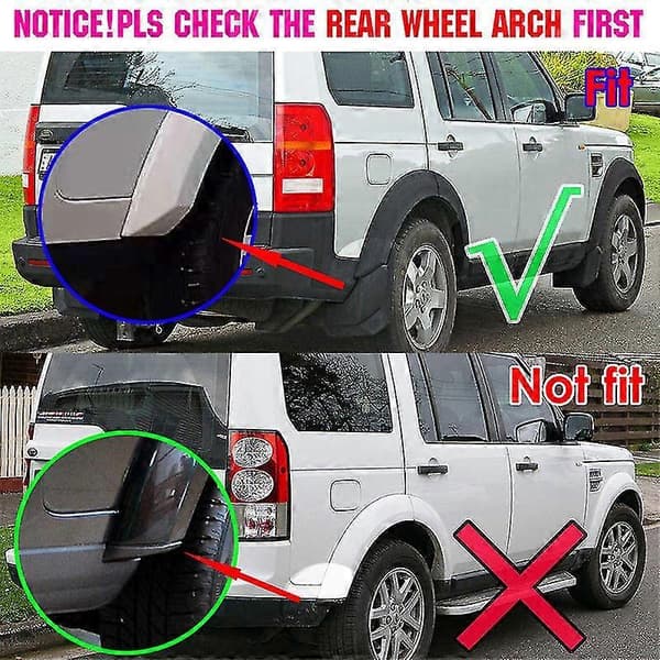 Sopii Land Rover Discovery 3 2004 2005 2006 2007 2008 Lr3 Mudflaps Mud Flap Roiskesuoja Mudguards Lokasuoja Tarvikkeet