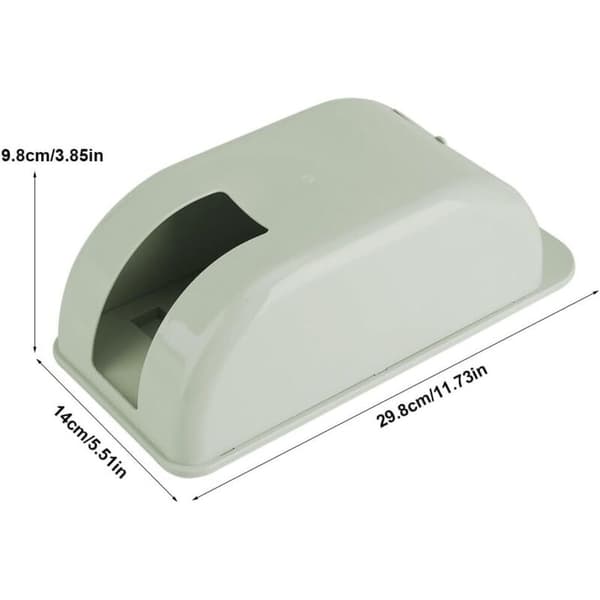 Plastpåsedispenser, Väggmonterad Plastpåsedispenser, Plastpåseorganisatör, Självhäftande Väggmonterad Plastpåsehållare