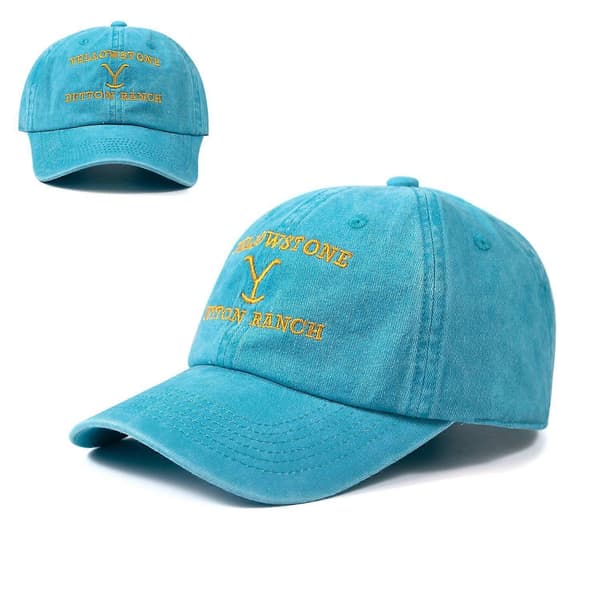 Vintage Baseball Cap UV-beskyttelse Unisex Baseball Cap Blue