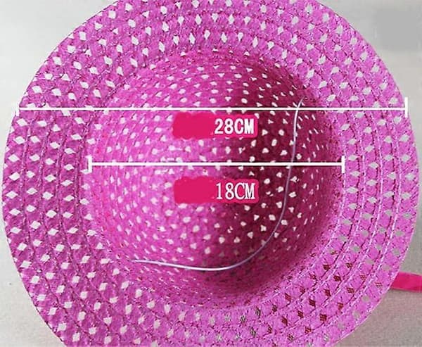 Stråhatte Søde Blomster Solhatte Sommer Strandhatte Strå Solskærme til Spædbørn Piger Småbørn Strandhat Beige