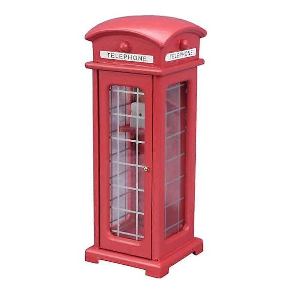 Dukkehus Mini Telefonboks Miniature Telefonboks Model Mikro Landskab