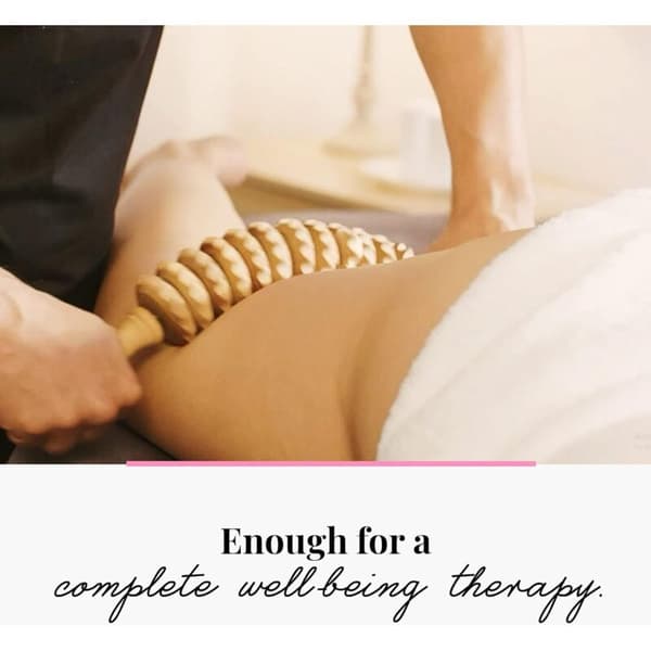 Anti-cellulite tilbehør Lårmassagerulle Maderoterapi enhed Træ 41 cm