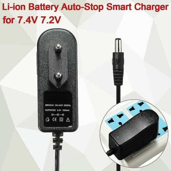 8.4v 1a Smart Oplader til 7.4v 7.2v Li-ion Li-po Batteri Auto-stop