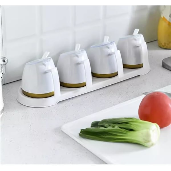 Kryddburk Set Salt Sauce Cruet Krydddispenser Kryddställ Kryddflaska Kryddburk