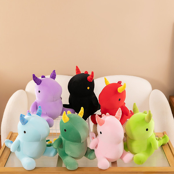 Søte Dinosaur Plysj Dyr, Fet Dinosaur Plysj Dyr Dukker, Myk Plysj Fyllt Dyr Dino Plysj, Bursdagsgaver 12 Tommer Colorful