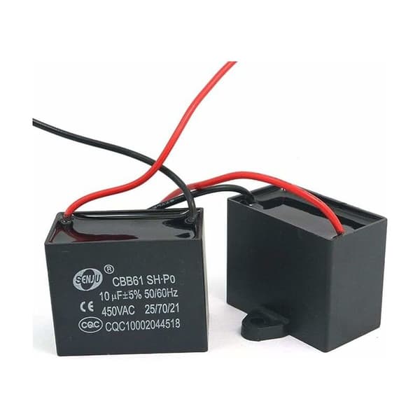 Stk CBB61 450V AC 50/60Hz Blæsermotor Strøm Kondensator 10uF