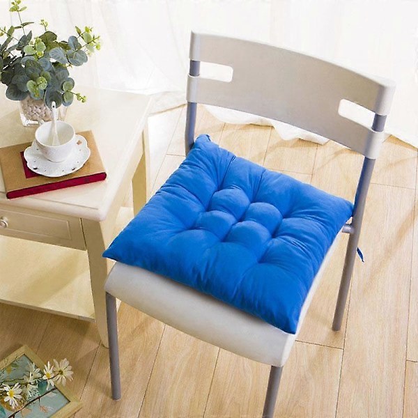 Fyrkantig Sittdyna Tjockare Stolskudde För Matplats Uteplats Hemmakontor Inomhus Utomhus Trädgård Soffa Sittdyna 40x40cm blue