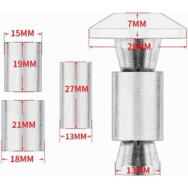 Motorcykel Styr Endestykker - Par - CNC Aluminium - Universal 22mm - Endebeskyttelse - Sort