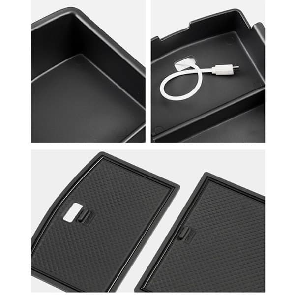 For ID.4 ID4 Midtkonsoll Armlene Oppbevaringsboks Holder Organizer Interiør Innsatsbrett Tilbehør