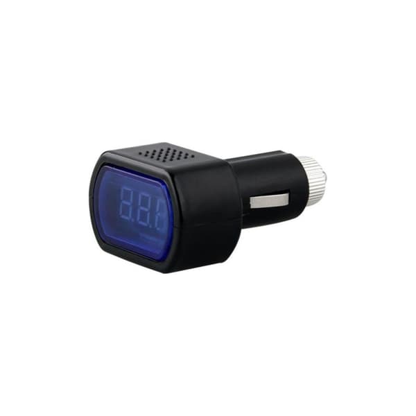 Minibilvoltmeter/digitalt display bilspenningstester/minibatterimonitor