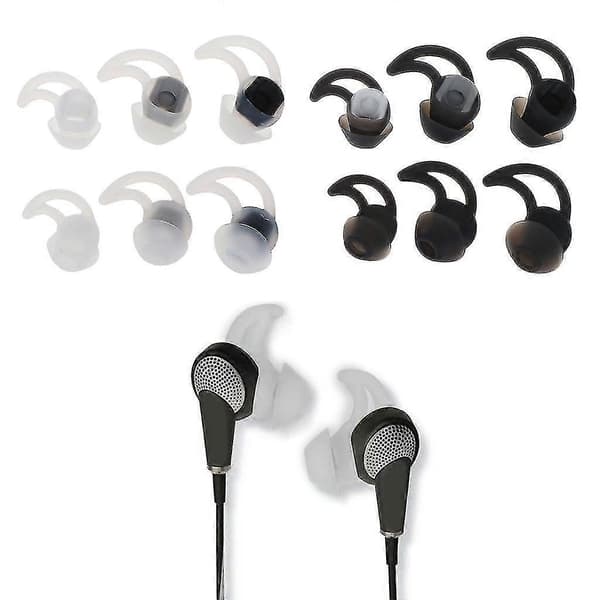 Ørekrok Øreputer For BOSE Soundsport Wileless QC20 QC30 Øretelefoner Øreplugger White