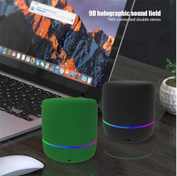 Bluetooth-högtalare, Mini Portabla Högtalare, Förbättrad Bas, Inbyggd Mikrofon, 5 Timmar Speltid