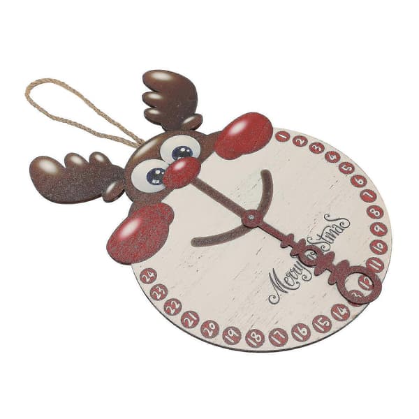 Jul Älg Poppel Träskylt Väggdekor - Hängande Ornament för Hemmet