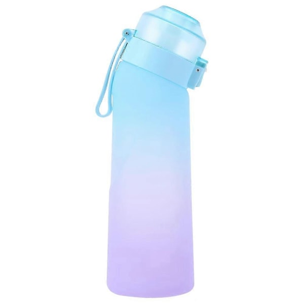650ML Smaksatt Vattenflaska Doft Vattenkopp Luft Smaksatt Sportdryck Vattenflaska Lämpliga Poddar och Flaska För Utomhusvatten SMTX Blue