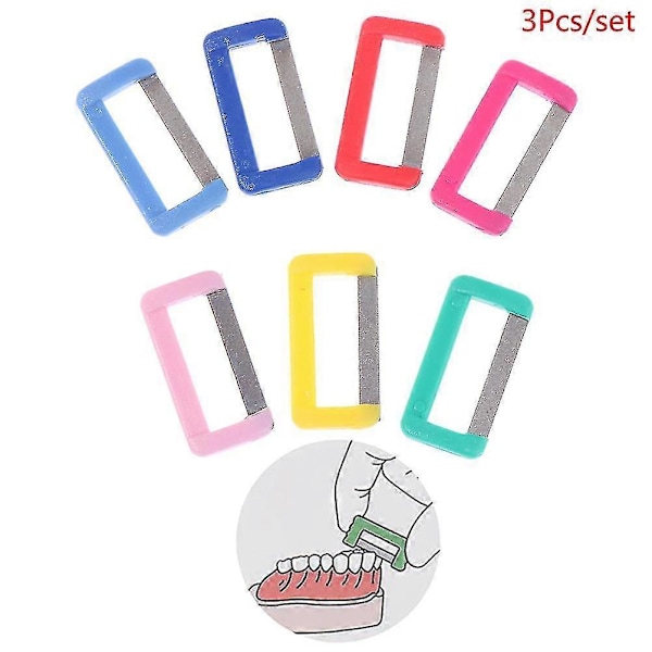 3x Dental Ortodontisk Interproximal Emalj Polering Tandemalj Reducerad Oral