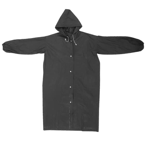 Regnponcho med hette, regnponcho for voksne, gjenbrukbar regnponcho, utendørs regnponcho for menn