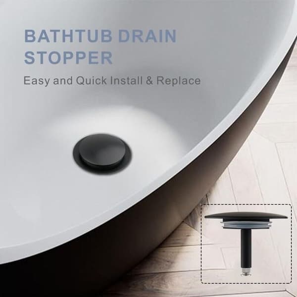 Badekar afløbsprop, 70 mm, badeværelsesvask afløbsprop, pop-up udskiftningsprop til badekar