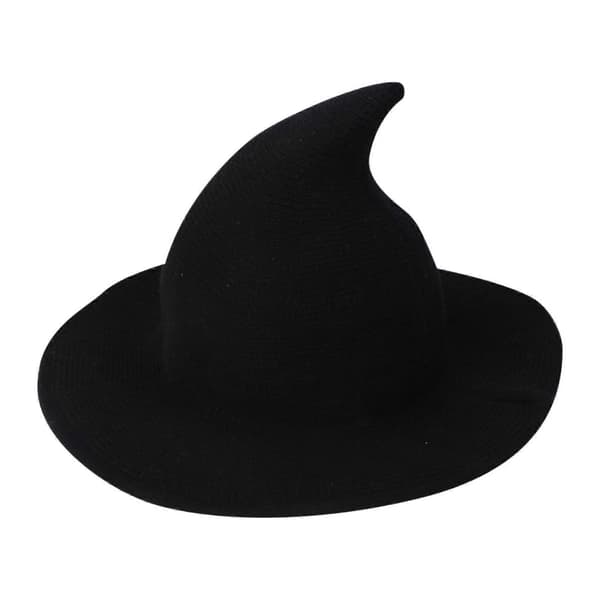2025 Julepynt Halloween Heksehat med Spids Top Party Sjov Strikket Uldhat Multicolor C