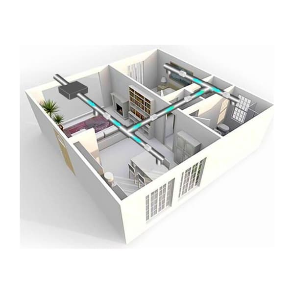 100 mm lydsvag 12W energibesparende blandet flow kanalventilator til badeværelser, ventilationskanaler, drivhuse, telte