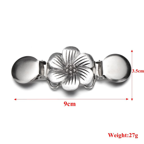 Blommig Cardigan-klämma Sjalbrosch Anka Klämma 2 2