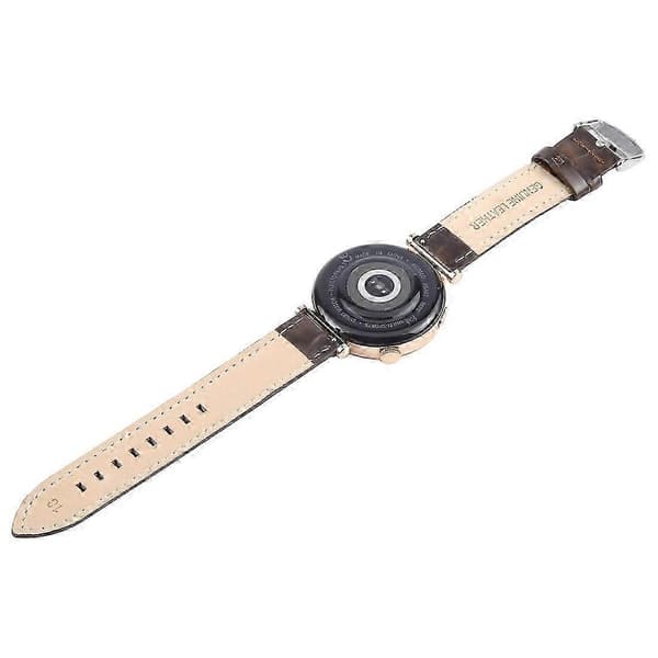 Garmin Lily 2 Smartwatch med ægte 14 mm koskindslæderrem - Brun bambusdesign Multicolor Brown Bamboo Grain