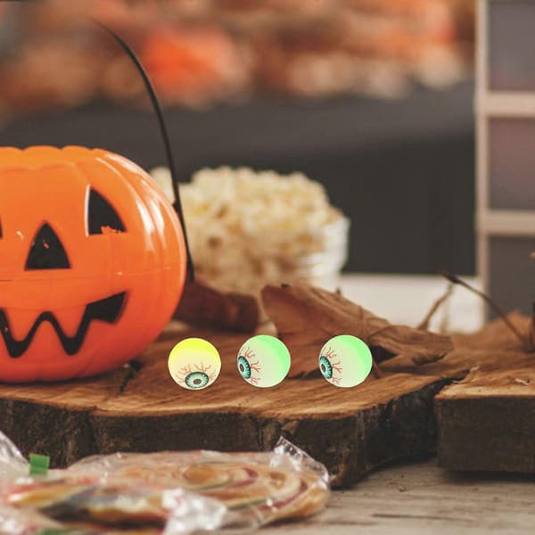 2025 40 stk. Halloween Øjeæble Mønster Hoppebolde Kreative Hoppebolde
