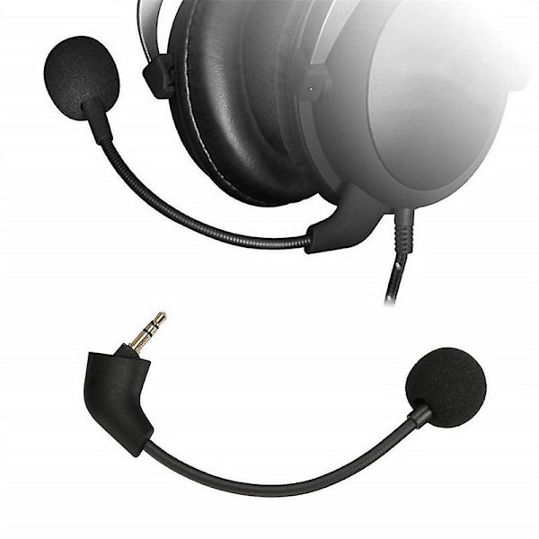 Erstatningsmikrofon for HyperX Cloud II Alpha Gaming Headset 3.5mm Avtakbar Mikrofon