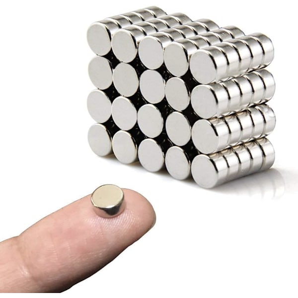 40-pack Extra Starka Magneter 6mm X 3mm, Neodymmagnet för Vittavla, Kylskåp, Anslagstavla och DIY-Bild