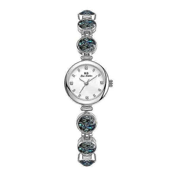 Naisten kello Radiant Peacock Fantasy Vedenpitävä Ketjukello Onnenkello Silver