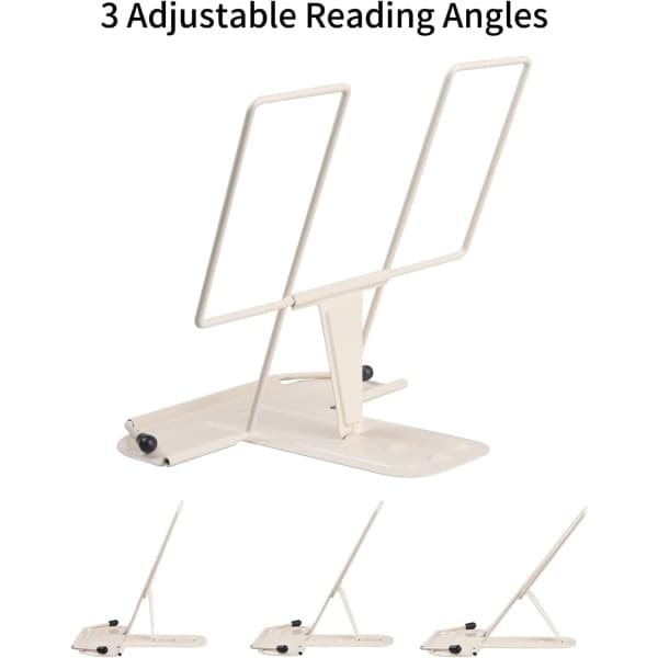 Bokhyller for lesing, bokhyller kokebokstativ (beige)