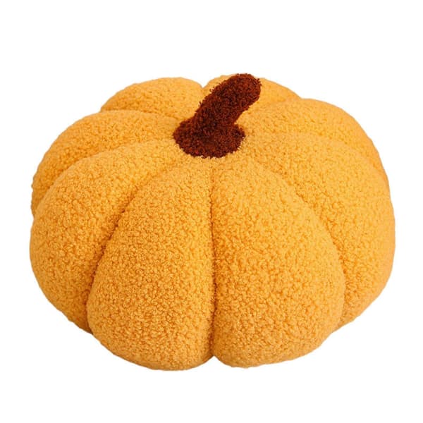 2025 Pumpakudde Halloween Leksak Kudde Stickad Ullstil Pumpa Vardagsrum Soffkudde YE