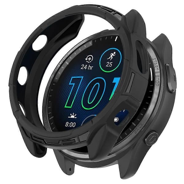 Iskunkestävä suojakotelo Garmin-forerunner 965 -näytönsuojalle Light pink