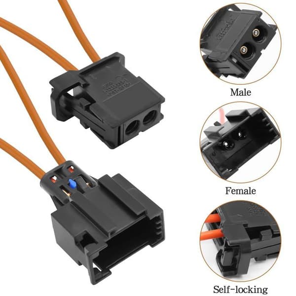 Han til Hun Fiberoptisk Adapter - 1 Stykke - Bil Diagnostisk Værktøj - MOST Loop Bypass - Til Radio Navigation A
