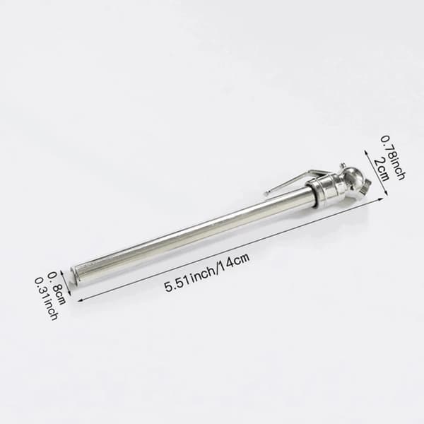 Bildæktryk test pen-type trykmåler, måleområde 10-50 PSI.