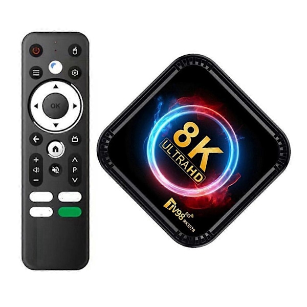 TV98 RK3528 Smart TV Boks Android 13 8K HD 2.4G&5G Wifi Media Player Mini Set Top Boks 4G&32G EU STIK