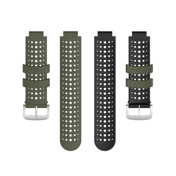 Silikon Urrem Garmin Forerunner 220, 230, 235, 630, 620, 735XT, Approach Green Green