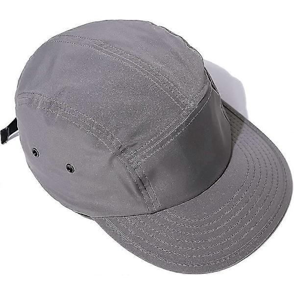 5 Panel Cap Mænd Kvinder Let Baseball Cap Hurtigtørrende Baseball Cap Flad Skygge Cap Gave